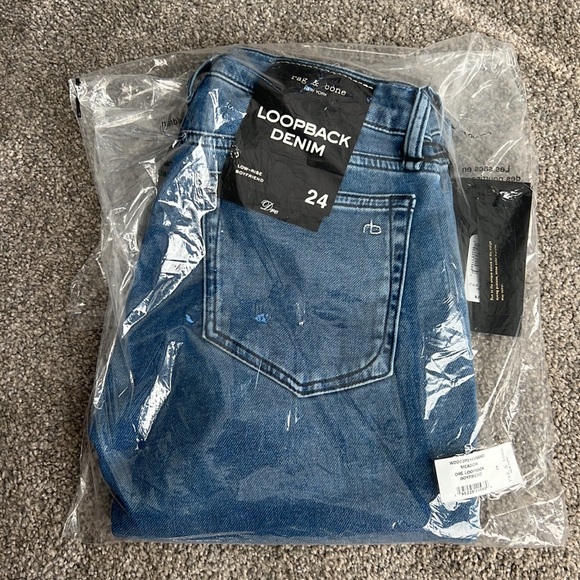 Rag & Bone Dre Loopback Denim Jeans - NWT - Size 24 - Never Worn! - Picture 9 of 9